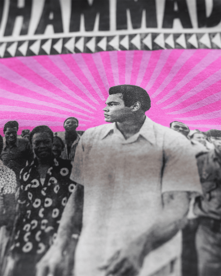 Ali Kinshasa Zaire '74 White Tee