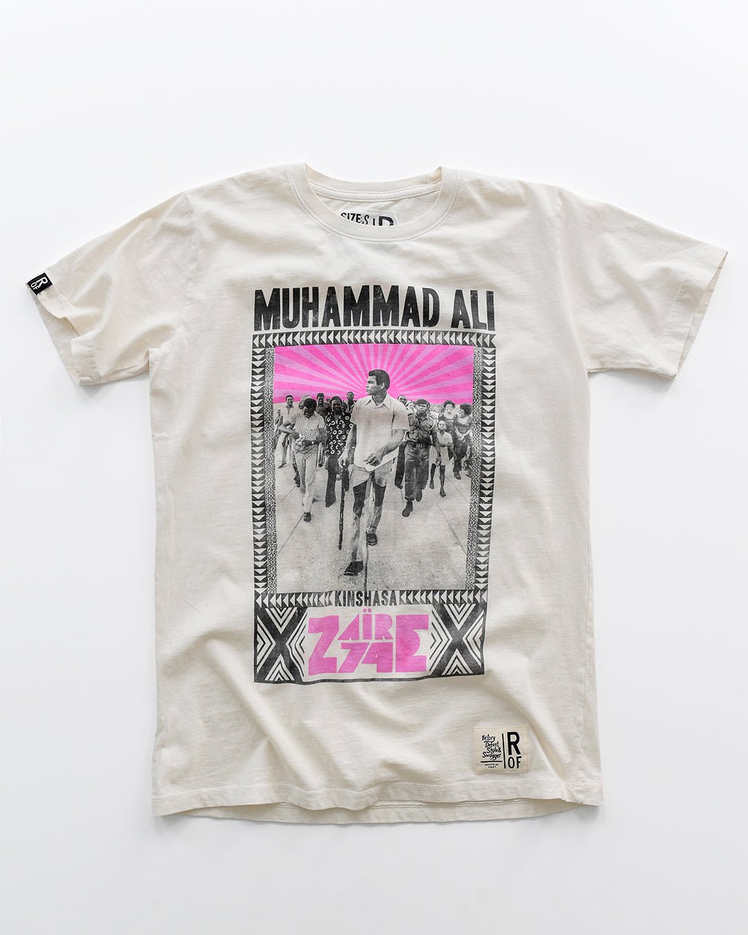 Ali Kinshasa Zaire '74 White Tee