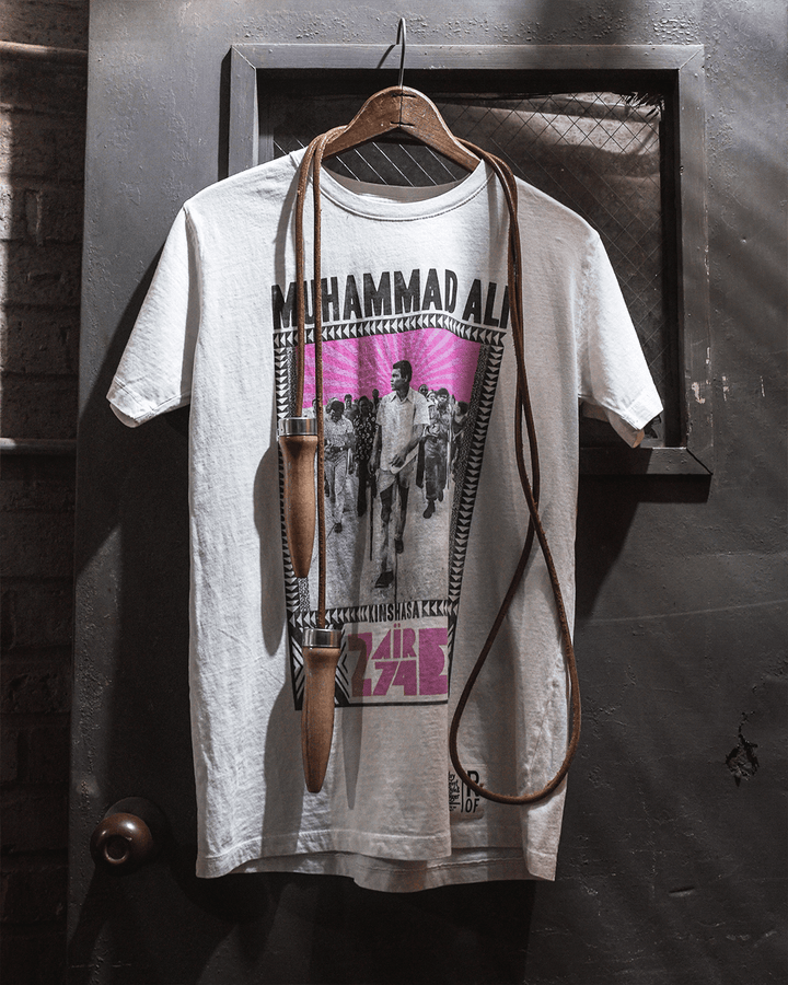 Ali Kinshasa Zaire '74 White Tee