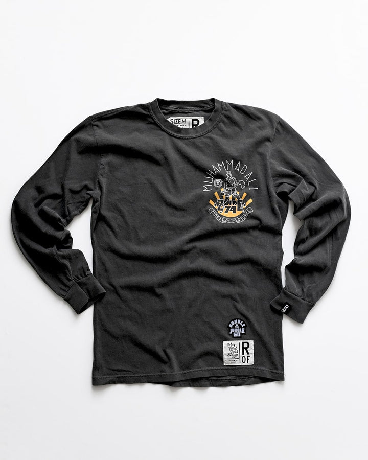 Ali Rumble in The Jungle Charcoal Long Sleeve Tee
