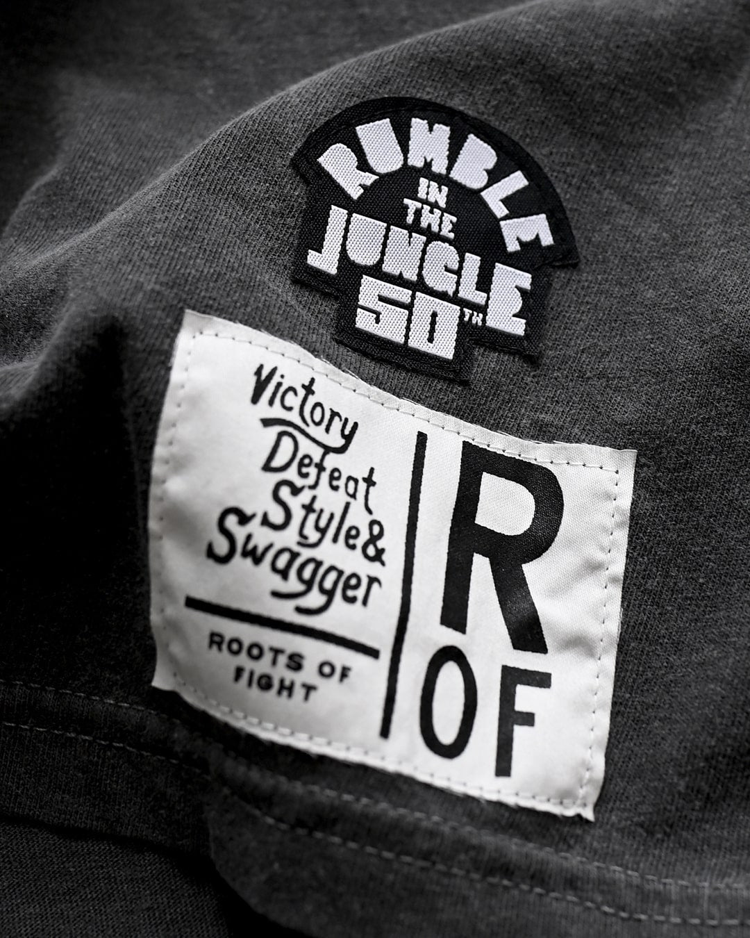 Ali Rumble in The Jungle Charcoal Long Sleeve Tee