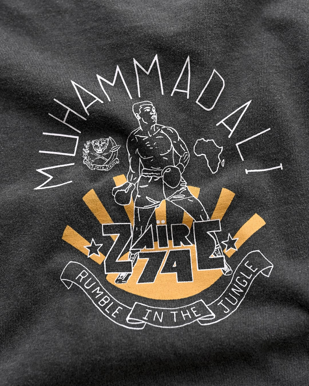 Ali Rumble in The Jungle Charcoal Long Sleeve Tee