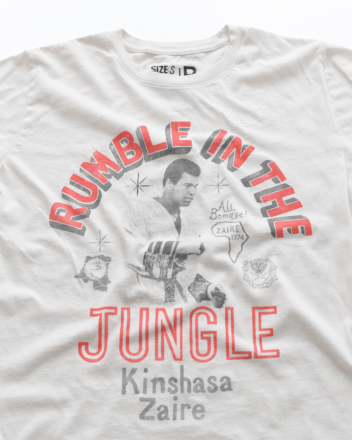 Ali Rumble Kinshasa Zaire White Tee