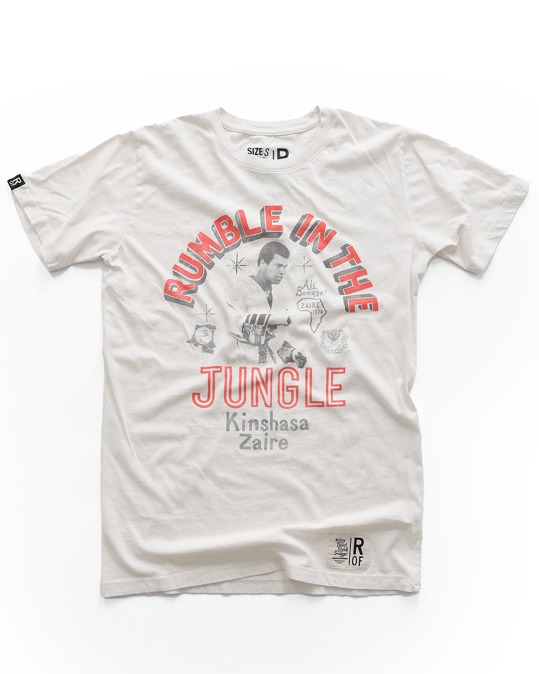 Ali Rumble Kinshasa Zaire White Tee