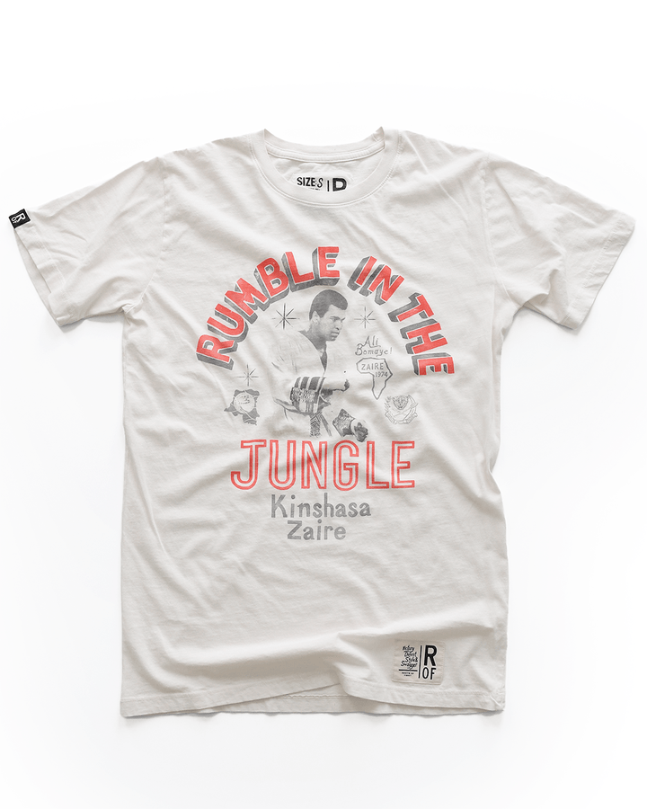 Ali Rumble Kinshasa Zaire White Tee