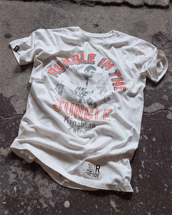 Ali Rumble Kinshasa Zaire White Tee