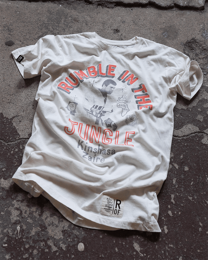 Ali Rumble Kinshasa Zaire White Tee