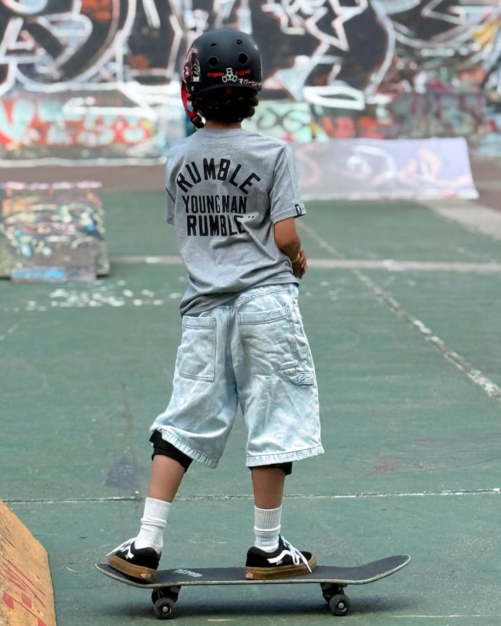 Ali Rumble Quote Grey Kid's Tee