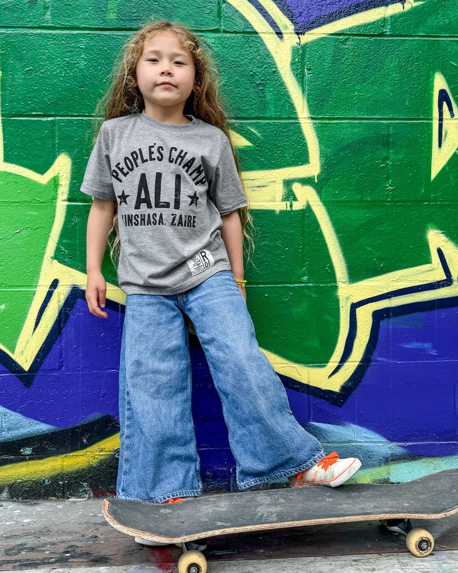 Ali Rumble Quote Grey Kid's Tee