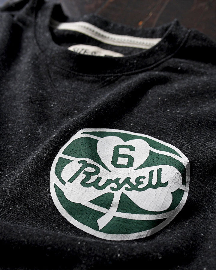 Bill Russell #6 Black Sweatshirt