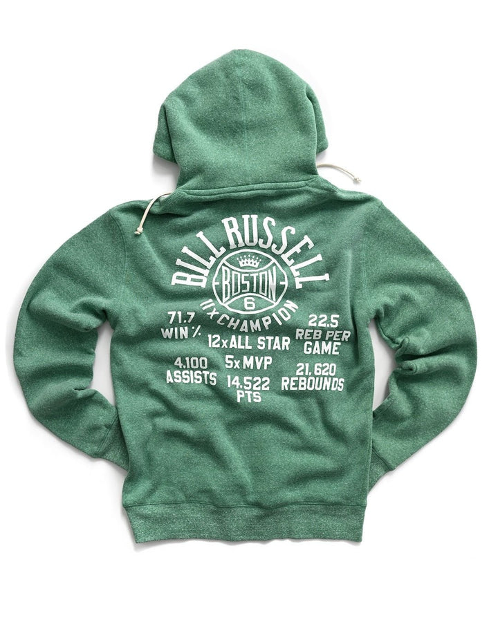 Bill Russell Boston #6 PO Hoody