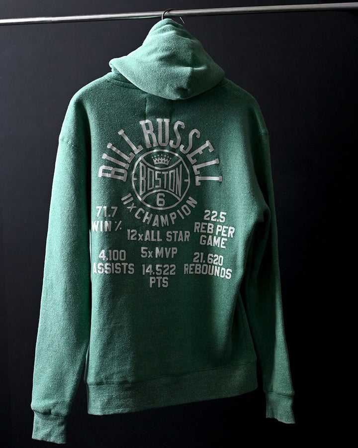 Bill Russell Boston #6 PO Hoody