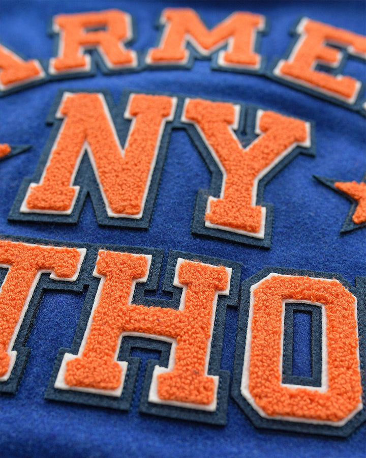 C. Anthony New York Blue Varsity Jacket