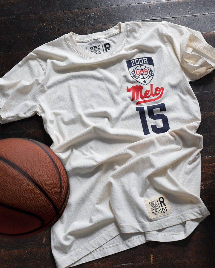Carmelo Anthony '08 Basketball White Tee
