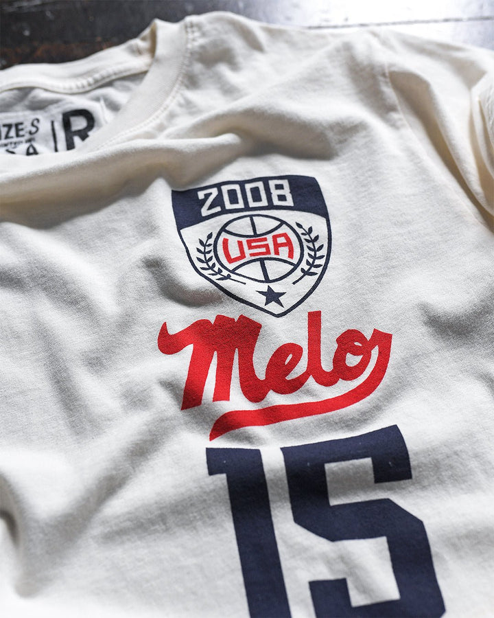 Carmelo Anthony '08 Basketball White Tee