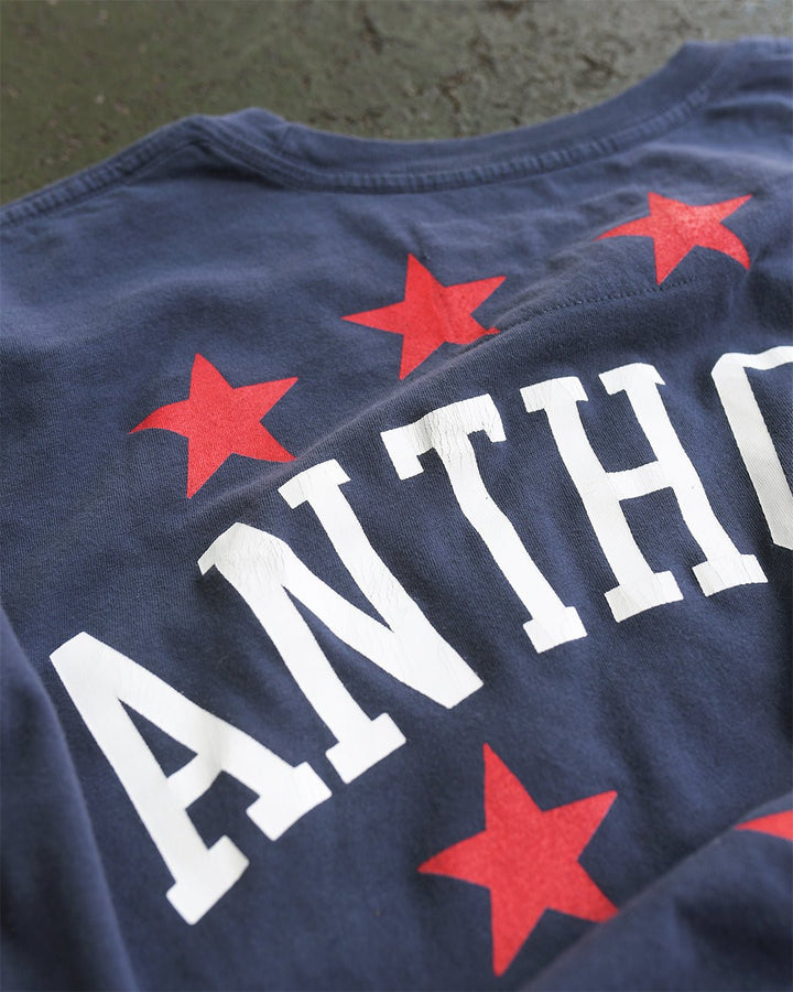Carmelo Anthony #15 Basketball Navy Tee