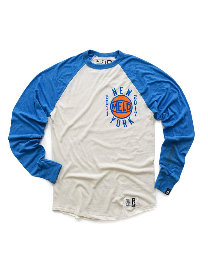 Carmelo Anthony NYC Basketball Blue Raglan Tee
