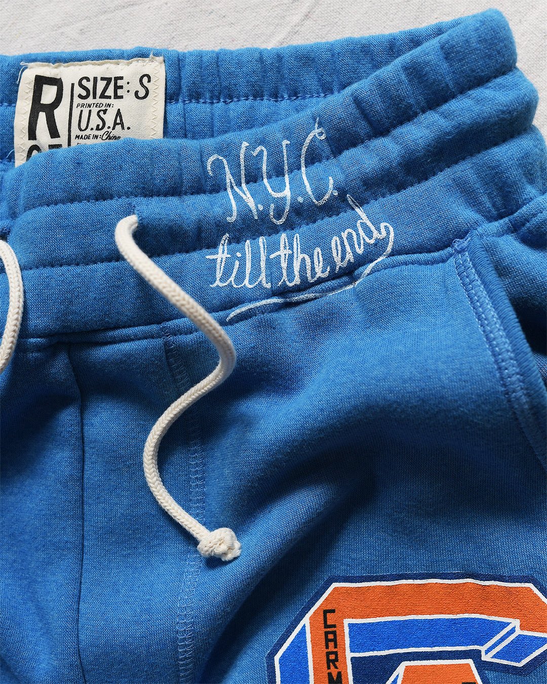 Carmelo Anthony NYC Til the End Blue Sweatpants