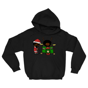 Black Thought and Questlove as Santa and Rudolph Christmas Hooded Sweatshirt