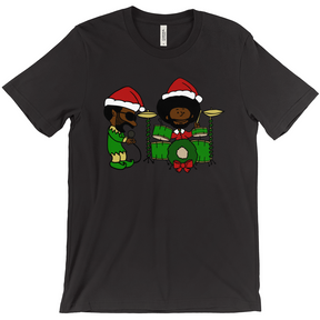 Black Thought and Questlove as Elf and Santa Christmas T-Shirt