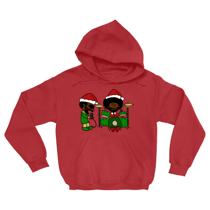 Black Thought and Questlove as Elf and Santa Christmas Hooded Sweatshirt
