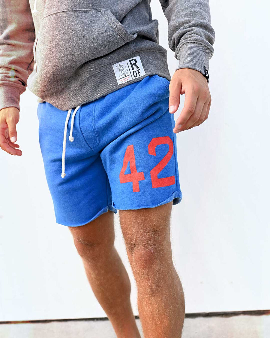 Jackie Robinson #42 Blue Shorts