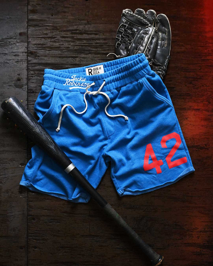 Jackie Robinson #42 Blue Shorts