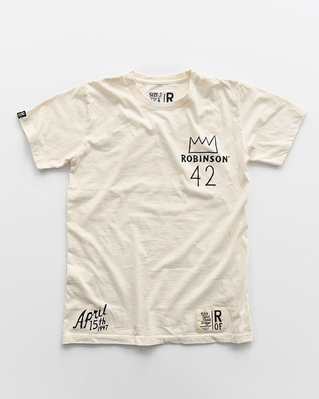 Jackie Robinson #42 Crown White Tee