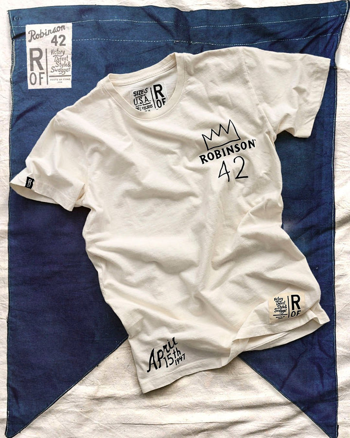 Jackie Robinson #42 Crown White Tee
