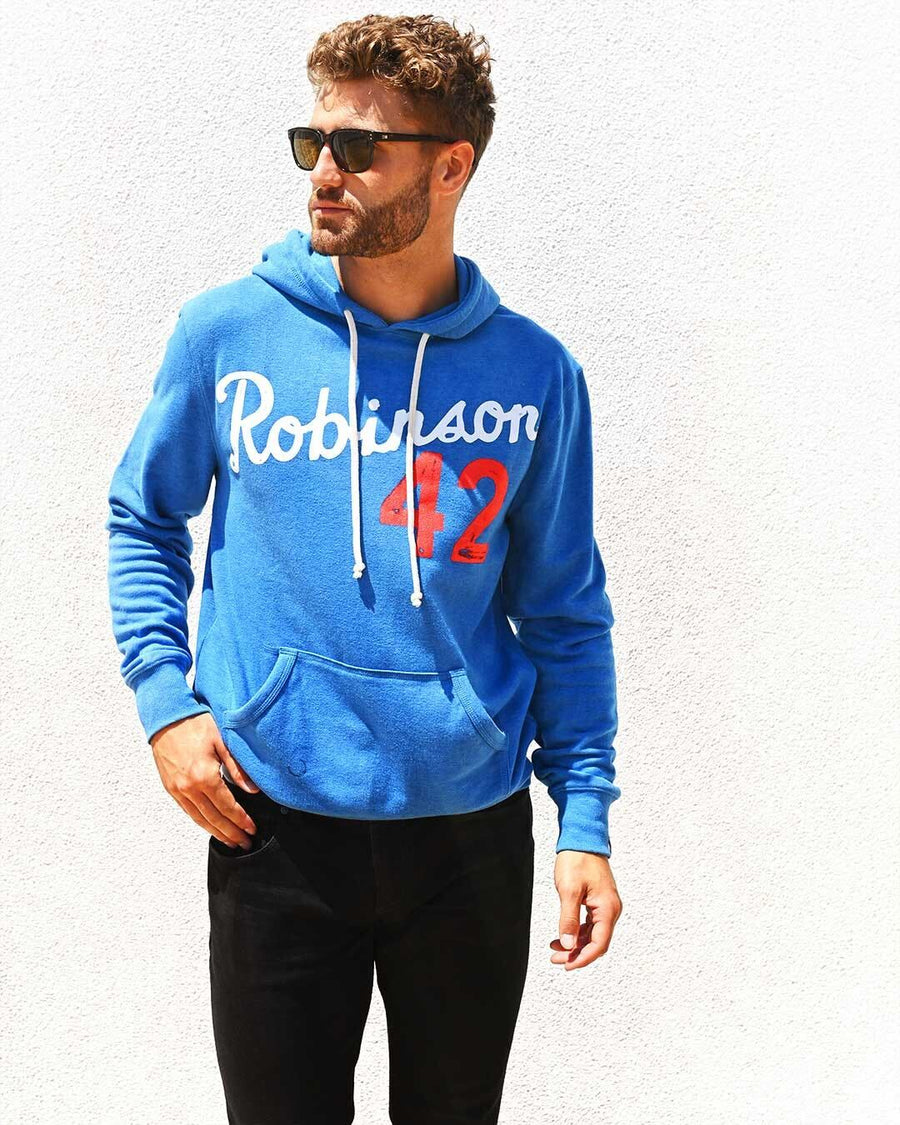 Jackie Robinson #42 Essential Blue Hoody