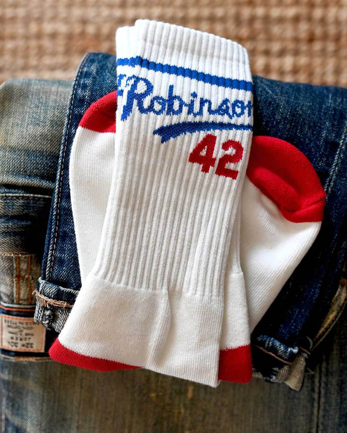 Jackie Robinson #42 White Socks