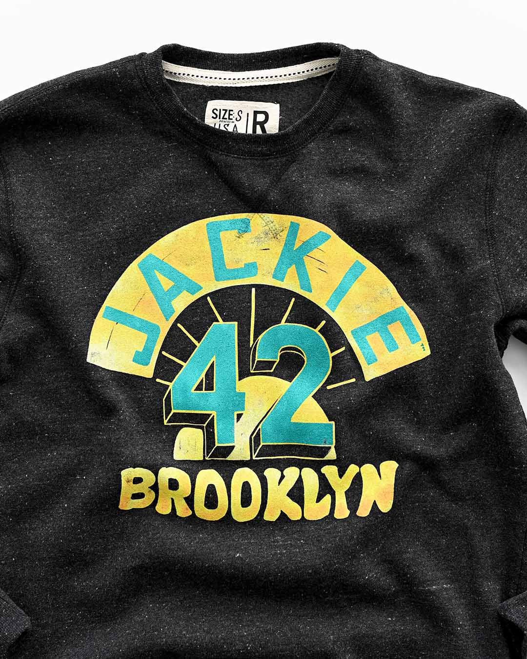 Jackie Robinson Brooklyn #42 Black Sweatshirt
