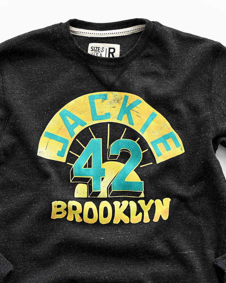 Jackie Robinson Brooklyn #42 Black Sweatshirt