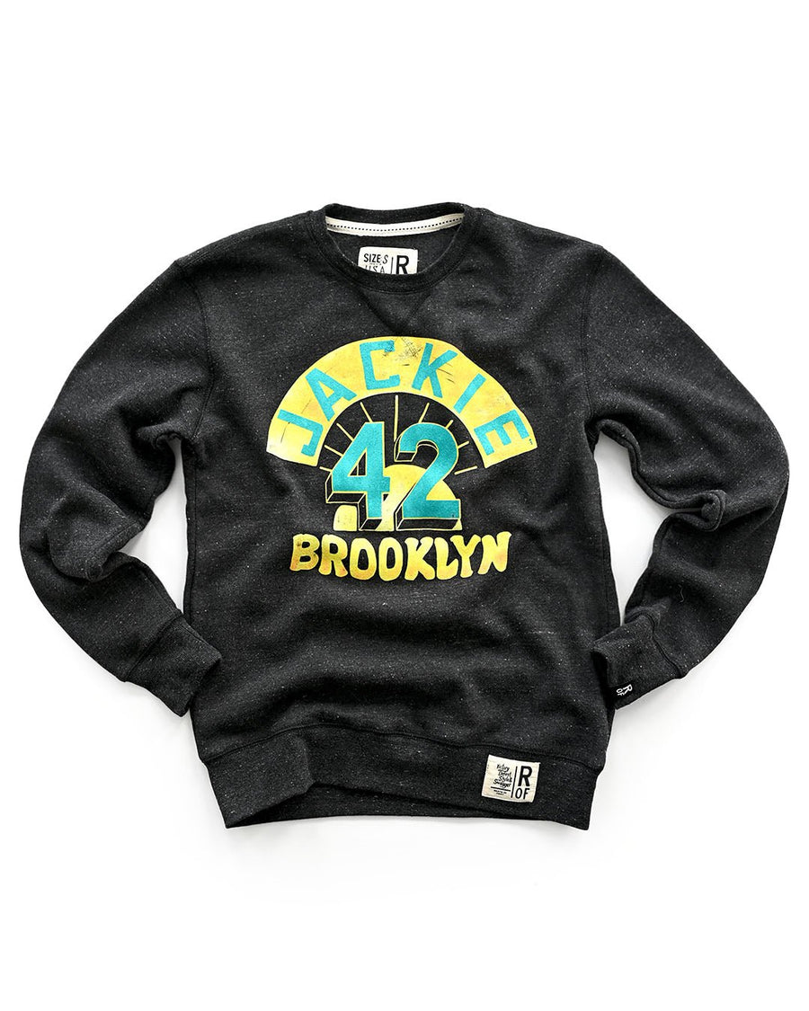 Jackie Robinson Brooklyn #42 Black Sweatshirt