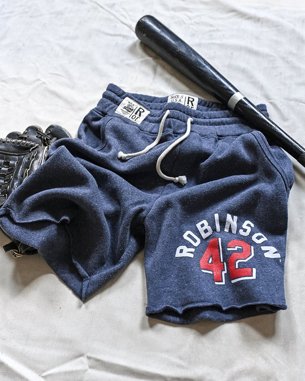 Jackie Robinson Vintage #42 Navy Shorts