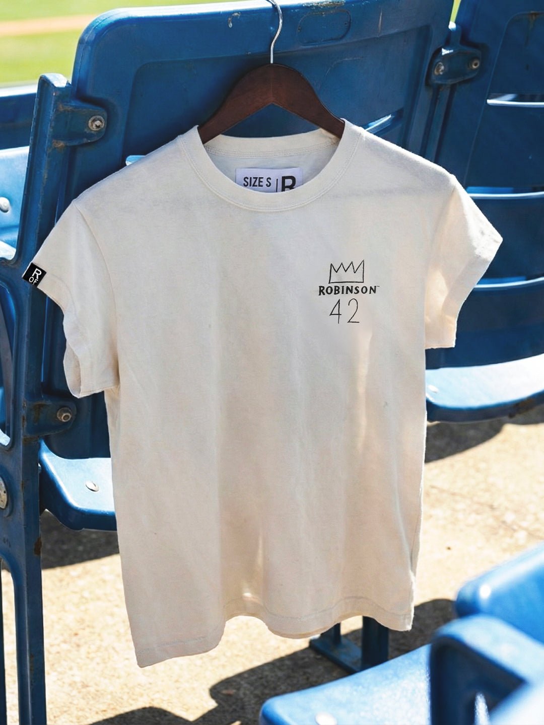 Jackie Robinson Vintage #42 Women's White Tee