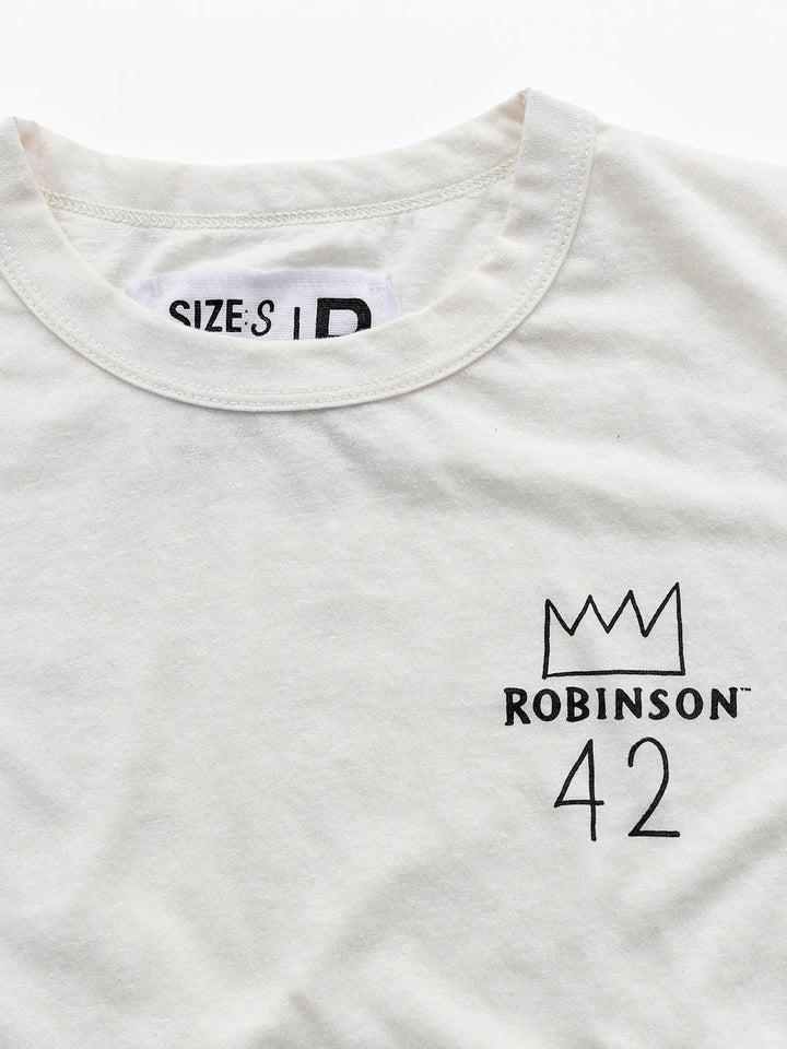 Jackie Robinson Vintage #42 Women's White Tee