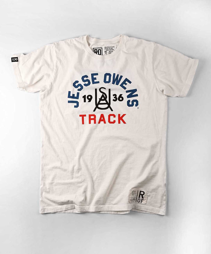 Jesse Owens 1936 Track White Tee