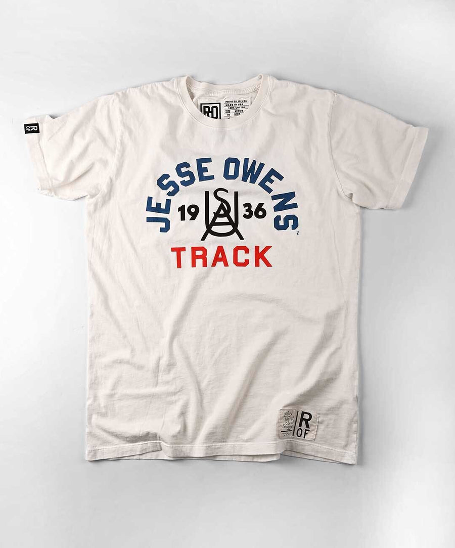 Jesse Owens 1936 Track White Tee