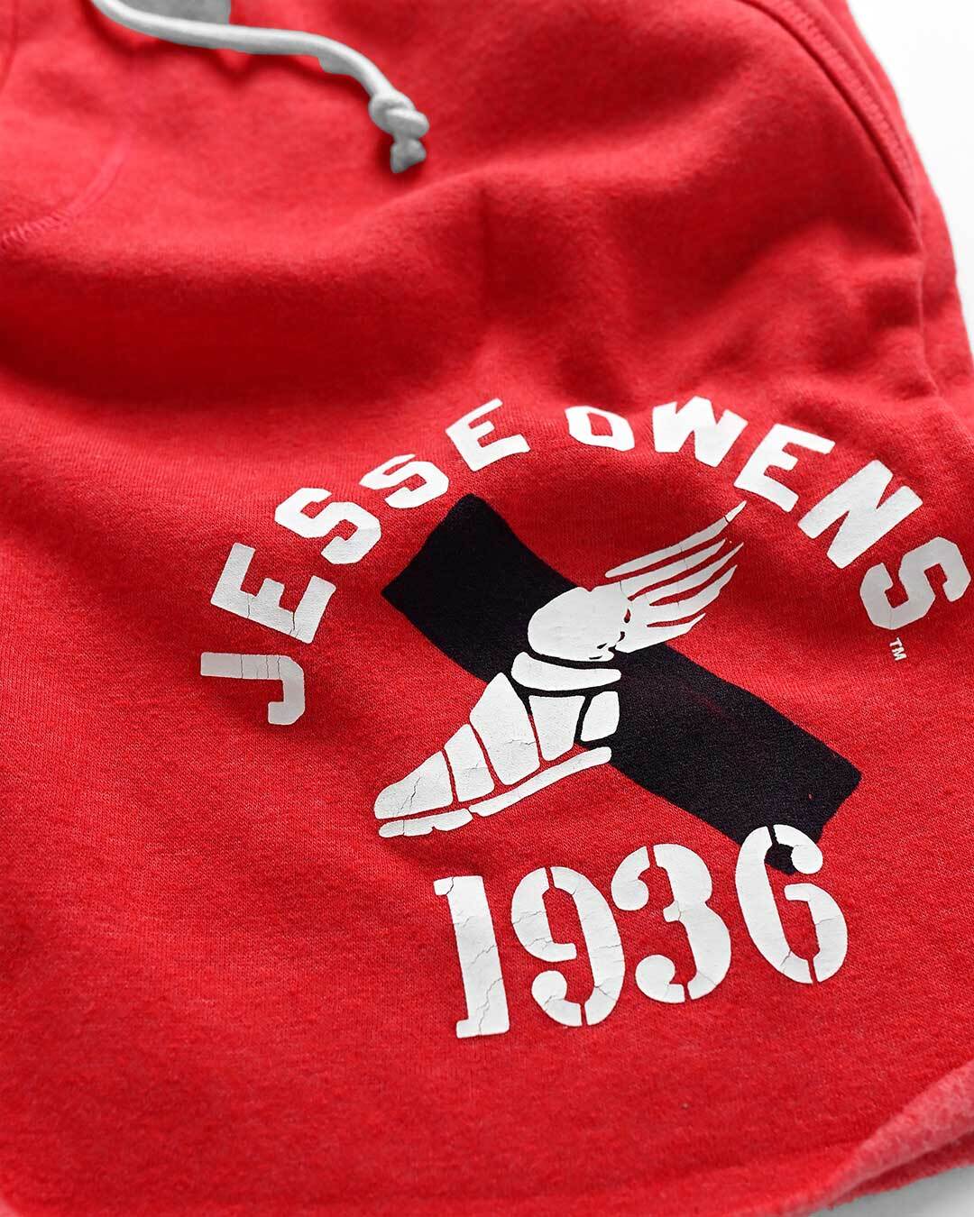Jesse Owens Games 1936 Red Shorts