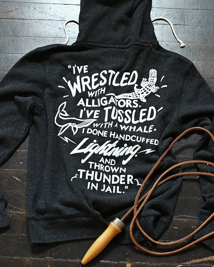 M. Ali Alligator Quote Black PO Hoody