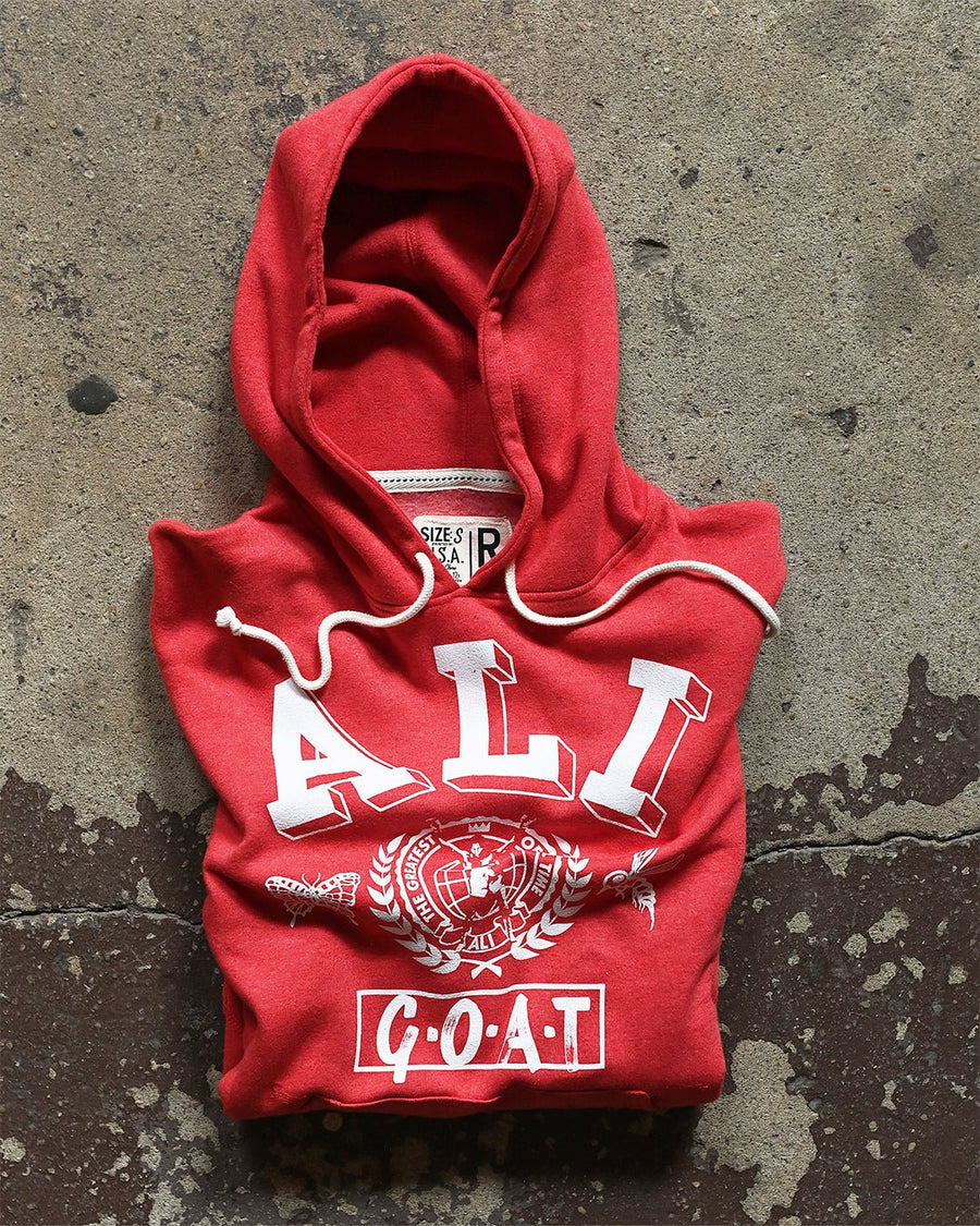 M. Ali Boxing GOAT Red PO Hoody