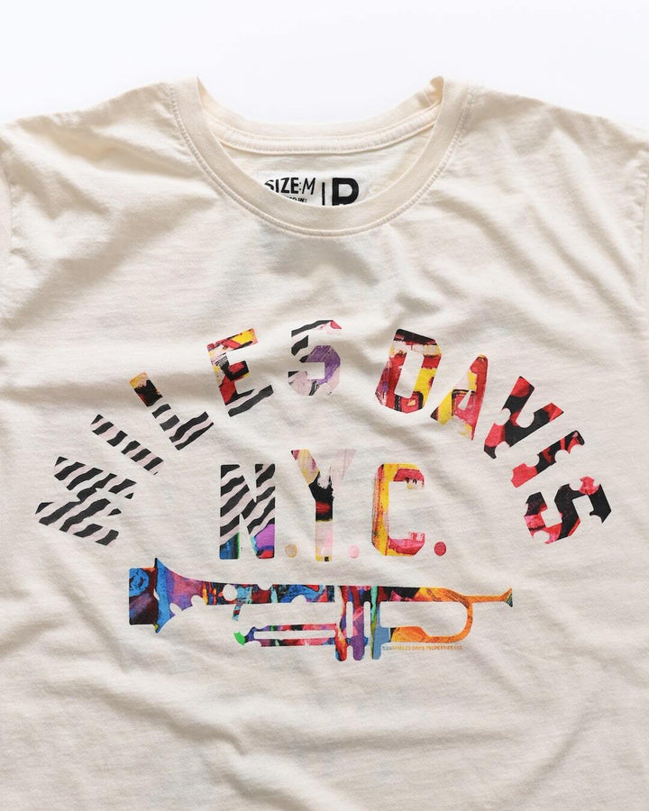 Miles Davis NY Trumpet White Tee