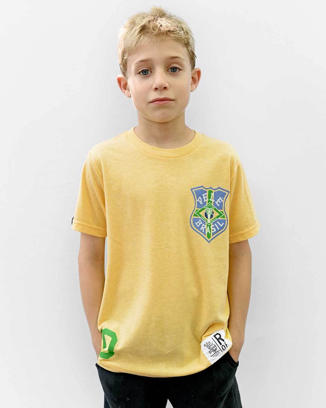 Pelé #10 Brasil Gold Kid's Tee