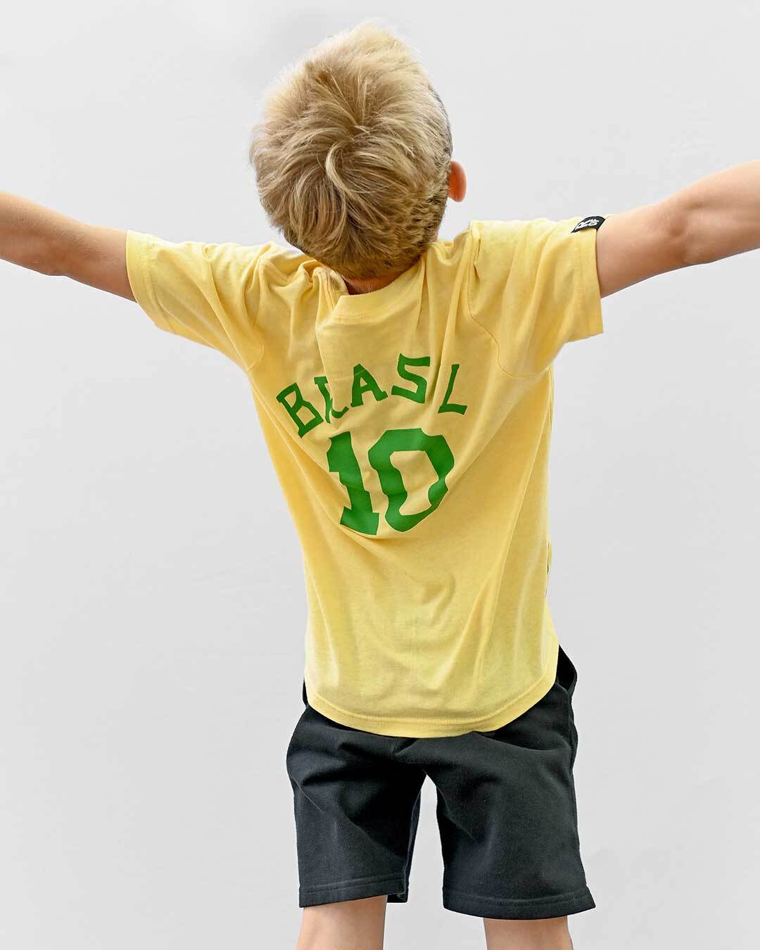 Pelé #10 Brasil Gold Kid's Tee