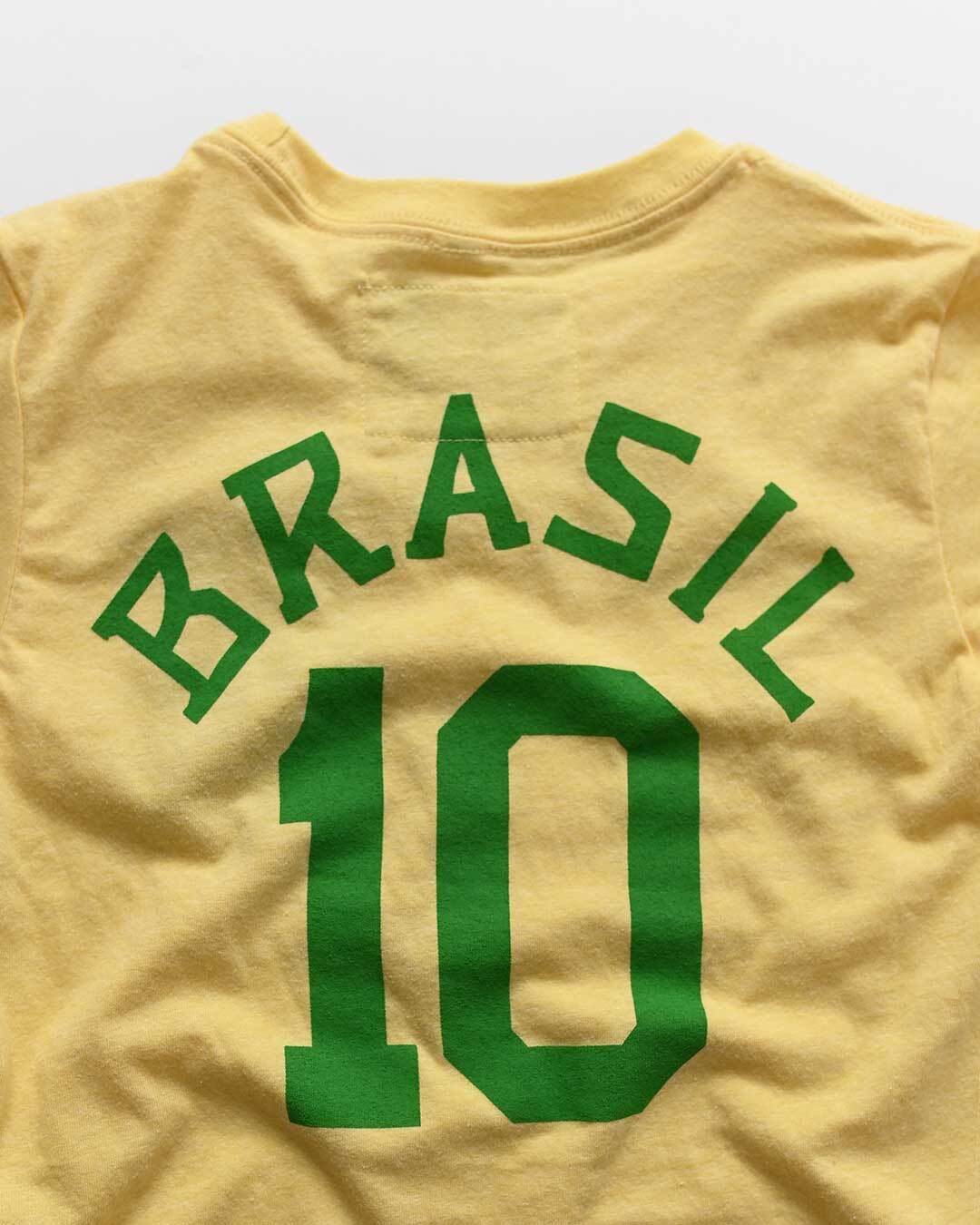 Pelé #10 Brasil Gold Kid's Tee