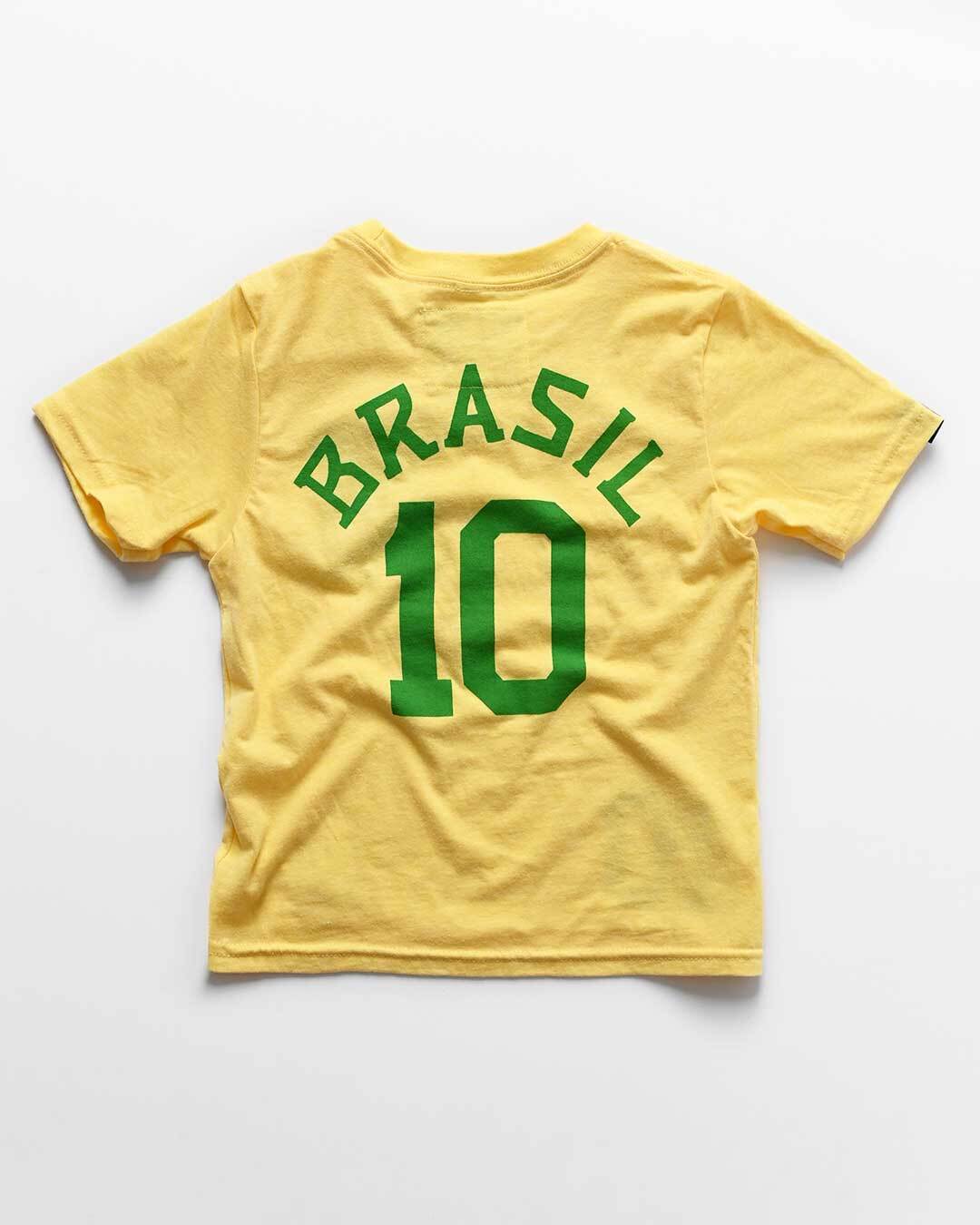 Pelé #10 Brasil Gold Kid's Tee
