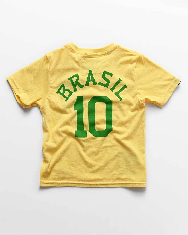 Pelé #10 Brasil Gold Kid's Tee