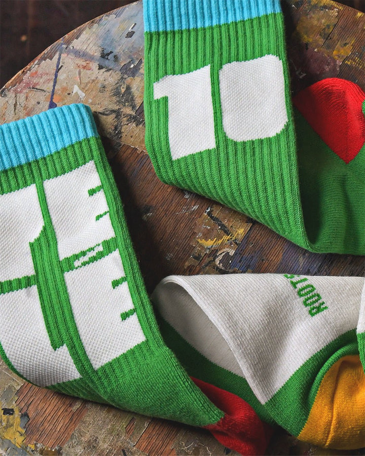Pelé #10 Brasil Green Socks