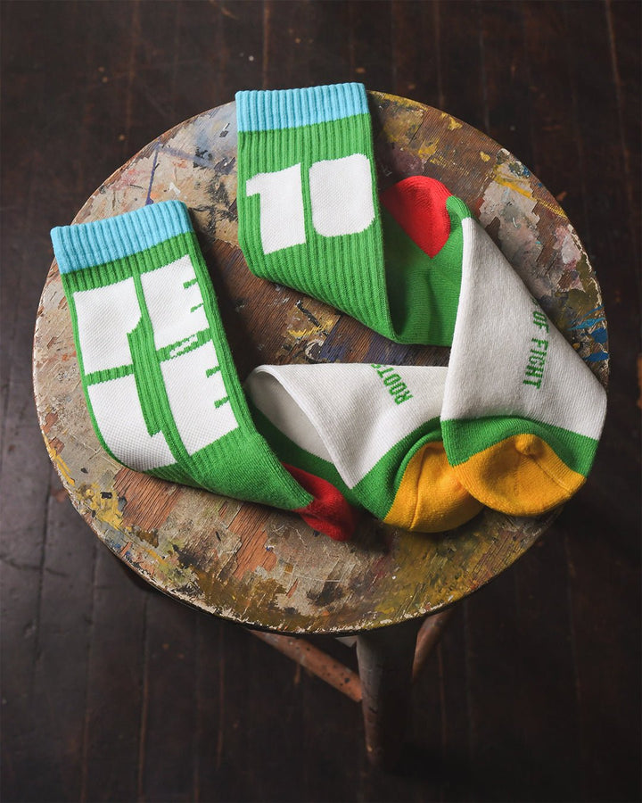 Pelé #10 Brasil Green Socks